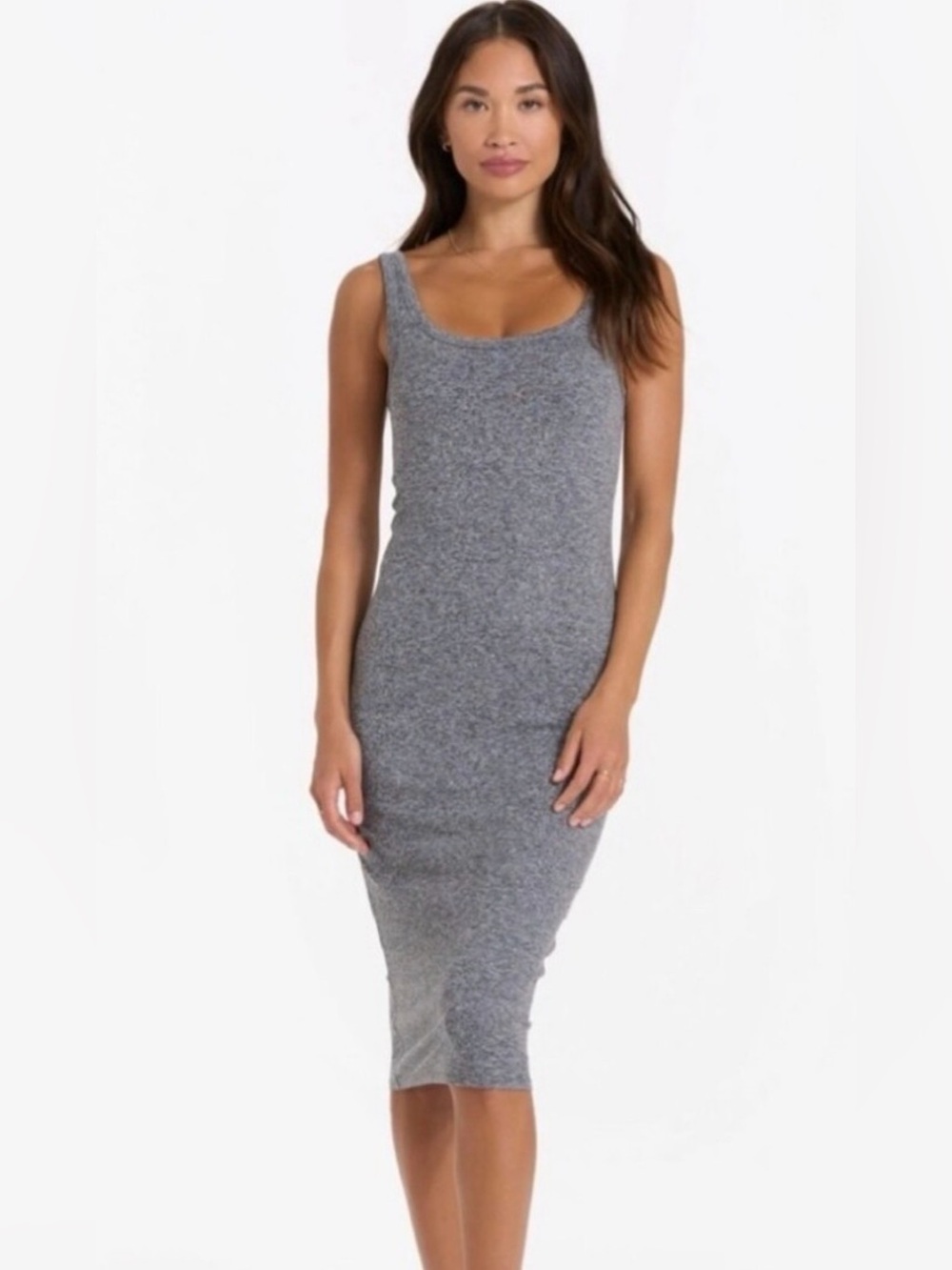 Vuori Halo Essential Dress Dreamknit Fabric Heathered Grey Size XS